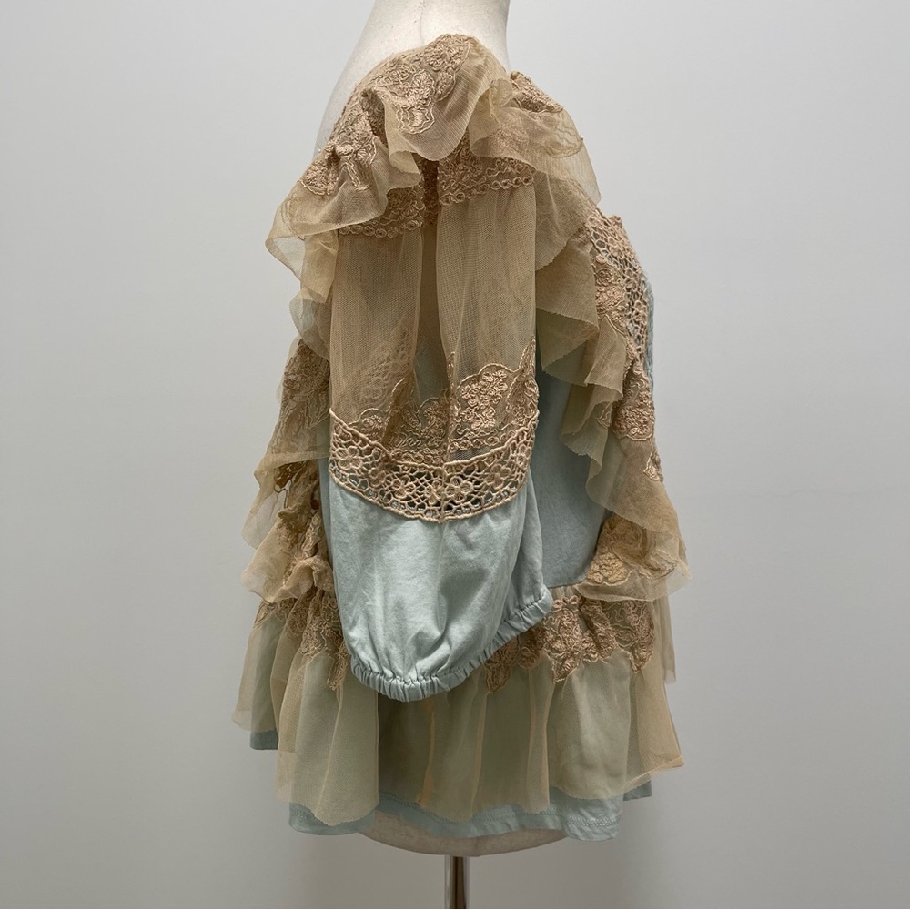 Anthropologie Forever That Girl Boho Peplum Princess Top - Picture 11 of 15